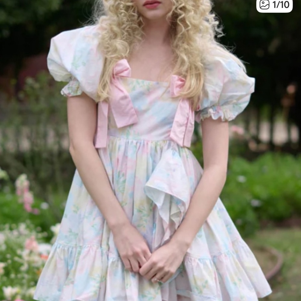Selkie Sweetcorn Buttercream dress - Picture 3 of 7